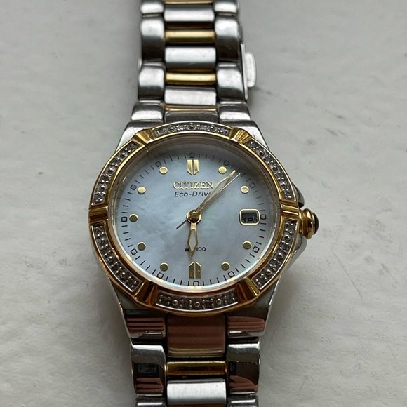 Women’s CITIZEN eco-drive watch - stainless steel w/ crystal accents! main image 4